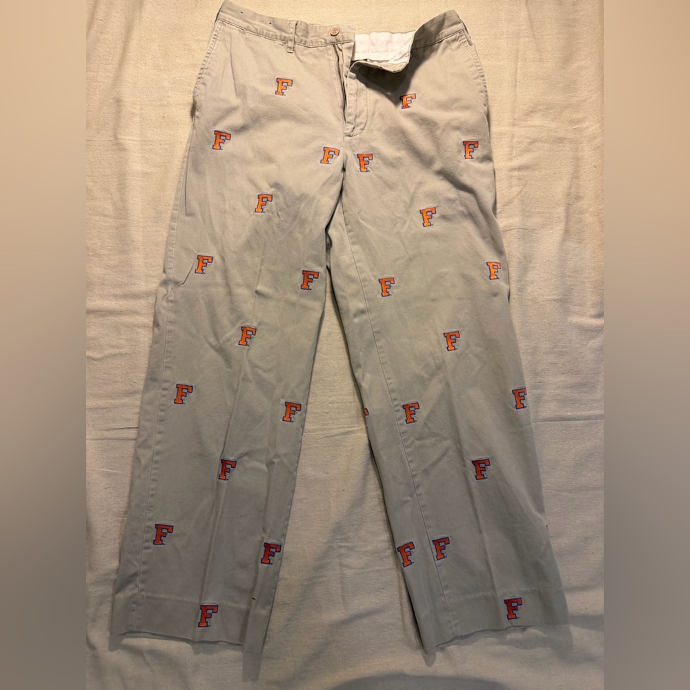 PENNINGTON & BAILES STADIUM KHAKI UNIVERSITY OF FLORIDA GATORS MEN'S PANTS 35 30